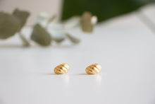 Load image into Gallery viewer, Gold/Silver Mini Croissant Studs
