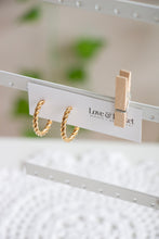 Load image into Gallery viewer, Gold/Silver Twist Hoops
