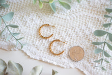 Load image into Gallery viewer, Gold/Silver Twist Hoops