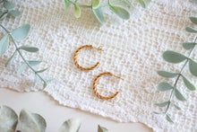Load image into Gallery viewer, Gold/Silver Twist Hoops