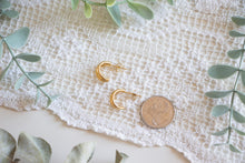 Load image into Gallery viewer, Triple Mini Gold Hoops