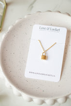 Load image into Gallery viewer, Silver/Gold Lock Charm Necklace