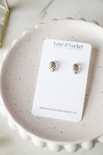 Load image into Gallery viewer, Gold/Silver Mini Croissant Studs