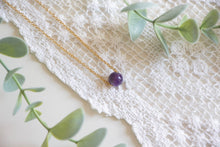 Load image into Gallery viewer, Minimal Amethyst Necklace