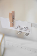 Load image into Gallery viewer, Gold/Silver Triple Twist Hoops