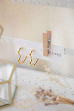 Load image into Gallery viewer, Gold/Silver Heart Hoops