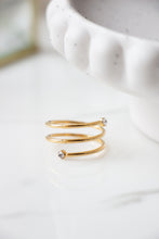 Load image into Gallery viewer, Gold/Silver Wrapped Coil Ring