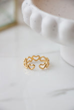 Load image into Gallery viewer, Gold/Silver Heart Outline Ring