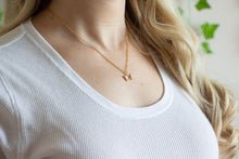 Load image into Gallery viewer, Gold Butterfly Charm Necklace