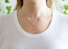 Load image into Gallery viewer, Silver/Gold Heart Outline Necklace