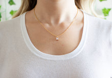 Load image into Gallery viewer, Rectangle Crystal Necklace