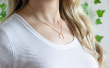 Load image into Gallery viewer, Silver/Gold Heart Outline Necklace