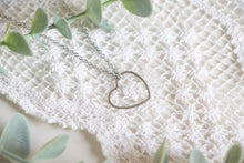 Load image into Gallery viewer, Silver/Gold Heart Outline Necklace