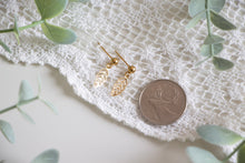 Load image into Gallery viewer, Dainty Gold Leaf Earrings