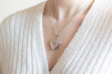 Load image into Gallery viewer, Silver Heart Locket Necklace
