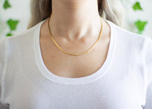 Load image into Gallery viewer, Herringbone Chain Necklace