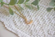 Load image into Gallery viewer, Gold Moon Charm Necklace