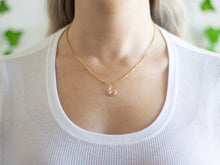Load image into Gallery viewer, Gold Moon Charm Necklace