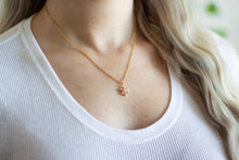 Load image into Gallery viewer, Gold Snowflake Charm Necklace