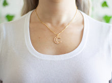 Load image into Gallery viewer, Crescent Moon Charm Necklace