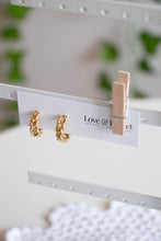 Load image into Gallery viewer, Gold Braided Hoops
