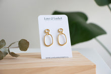 Load image into Gallery viewer, Gold Geometric Dangle Studs
