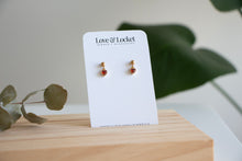 Load image into Gallery viewer, Little Red Heart Studs
