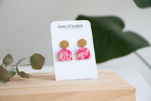 Load image into Gallery viewer, Pretty In Pink Arch Earrings
