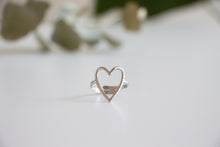 Load image into Gallery viewer, Textured Silver Heart Ring
