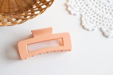 Load image into Gallery viewer, Peachy Tangerine Rectangle Claw Clip
