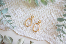 Load image into Gallery viewer, Gold Geometric Dangle Studs
