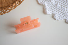 Load image into Gallery viewer, Peachy Orange Rectangle Claw Clip (medium sized)
