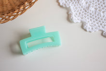 Load image into Gallery viewer, Mint Green Rectangle Claw Clip (medium sized)
