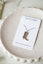 Load image into Gallery viewer, Gold/Silver Cowboy Boot Necklace

