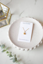 Load image into Gallery viewer, Silver/Gold Lock Charm Necklace
