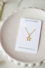 Load image into Gallery viewer, Gold/Silver Star Outline Necklace
