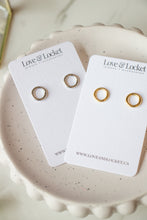 Load image into Gallery viewer, Gold/Silver Circle Studs
