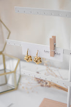 Load image into Gallery viewer, Gold/Silver 2 in 1 Flower Hoops
