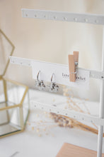 Load image into Gallery viewer, Gold/Silver 2 in 1 Flower Hoops
