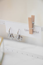 Load image into Gallery viewer, Gold/Silver 2 in 1 Flower Hoops
