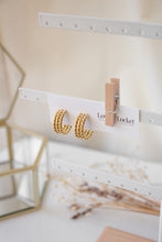 Load image into Gallery viewer, Gold/Silver Triple Twist Hoops
