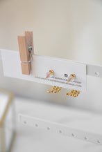 Load image into Gallery viewer, Gold/Silver Triple Twist Hoops
