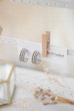 Load image into Gallery viewer, Gold/Silver Triple Twist Hoops
