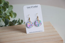 Load image into Gallery viewer, Birthday Party Glitter Resin Earrings
