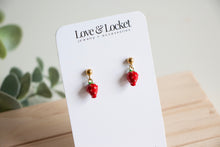 Load image into Gallery viewer, Strawberry Stud Earrings
