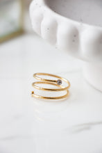 Load image into Gallery viewer, Gold/Silver Wrapped Coil Ring
