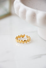 Load image into Gallery viewer, Gold/Silver Bubble Heart Ring

