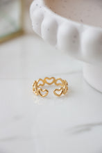 Load image into Gallery viewer, Gold/Silver Heart Outline Ring
