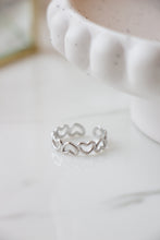 Load image into Gallery viewer, Gold/Silver Heart Outline Ring
