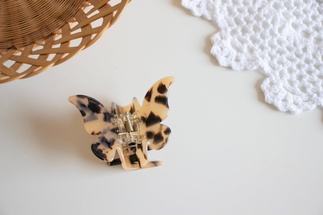 Tortoise Shell Butterfly Claw Clip